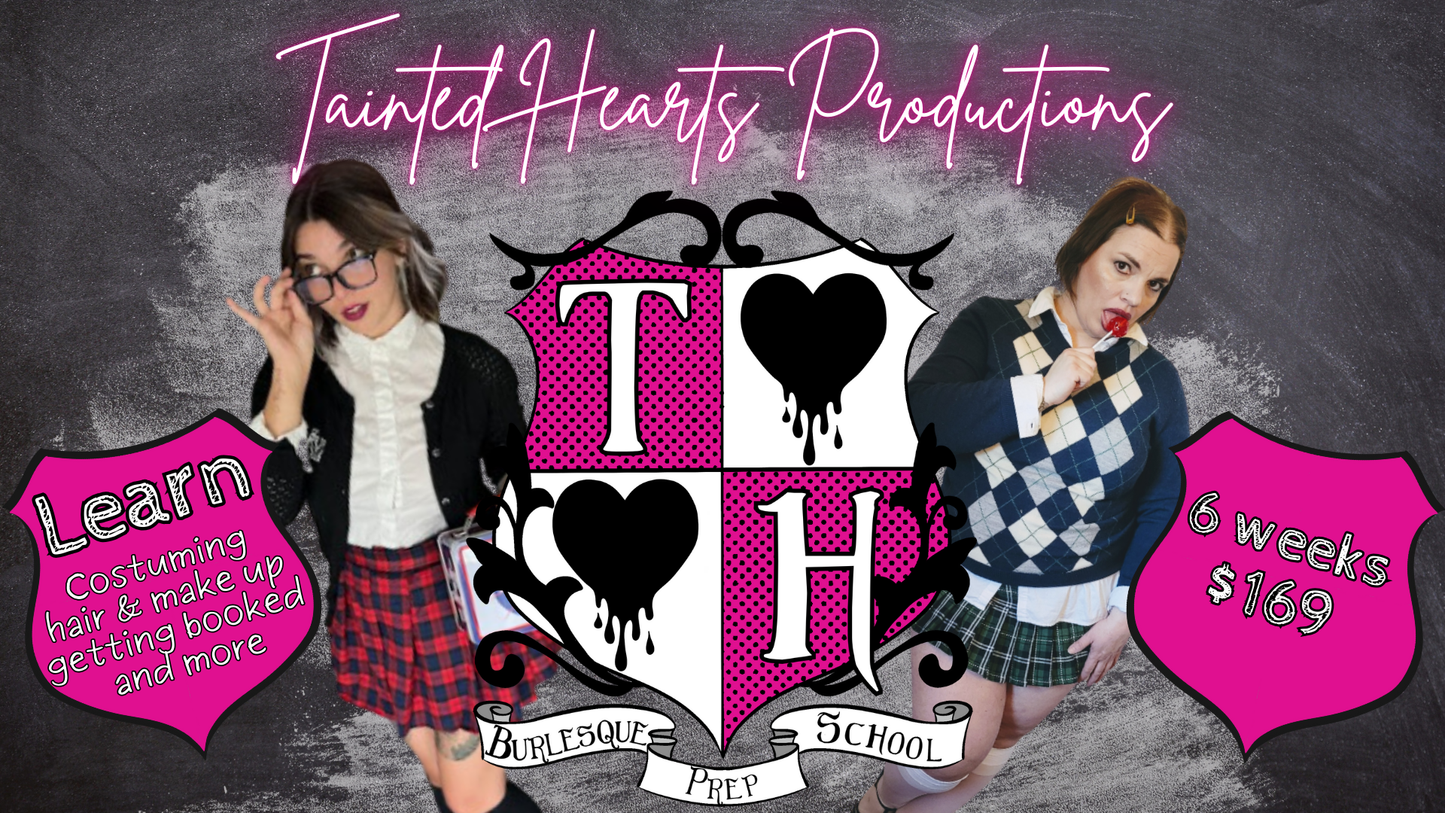 TaintedHeartsProductions Burlesque Class Fort Collins Burlesque School with stylish students showing costume options
